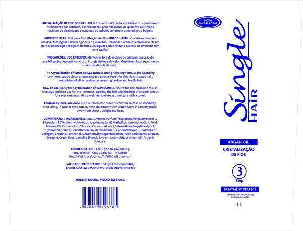 STETIC HAIR (REGGE HAIR) Profissional 3 Passos (kit)